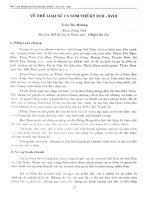 DSpace at VNU: Về thể loại sử ca nôm thế kỷ XVII - XVIII