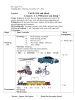 Giao an english 6 unit 8   a1 3 