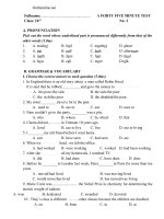 de kiem tra 45 phut tieng anh 10 cuc hay 15239