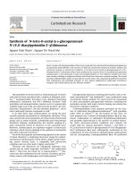 DSpace at VNU: Synthesis of N-tetra-O-acetyl-beta-D-glucopyranosyl-N '-(4 ',6 '-diarylpyrimidin-2 '-yl)thioureas