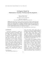 DSpace at VNU: An Inquiry Model for Mathematics Teachers’ Professional Development