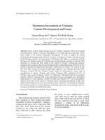 DSpace at VNU: Taiwanese Investment in Vietnam: Current Development and Issues