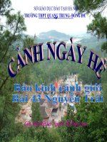 Tuần 13. Cảnh ngày hè (Bảo kính cảnh giới)