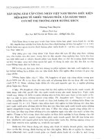 DSpace at VNU: Xây dựng giai cấp công nhân Việt Nam trong điều kiện nền kinh tế nhiều thành phần, vận hành theo cơ chế thị trường định hướng XHCN