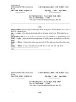 de va dap an kiem tra hki sinh hoc 6 de chinh thuc 5335