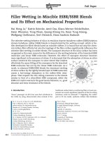 DSpace at VNU: Filler Wetting in Miscible ESBR SSBR Blends and Its Effect on Mechanical Properties