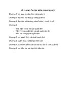 ĐỀ CƯƠNG ôn tập môn QUẢN TRỊ học 