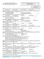 De thi thu mon Hoa truong THPT Chuyen Thoai Ngoc Hau lan 2 nam 2017 co loi giai chi tiet