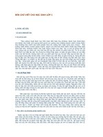 SKKN rèn CHỮ VIẾT CHO học SINH lớp 1 