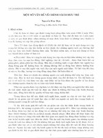 DSpace at VNU: Một số vấn đề về chính sách hưu trí