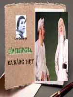 Tuần 29. Hồn Trương Ba, da hàng thịt