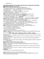 de tuyen sinh vao lop 10 thpt mon tieng anh 2011 57264