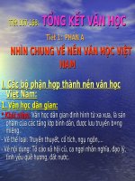 Bài 33. Tổng kết phần Văn học