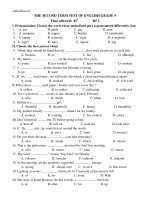 de kiem tra 1 tiet tieng anh 9 10284