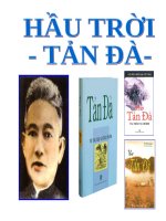 Tuần 20. Hầu Trời