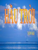 Tuần 20. Hầu Trời