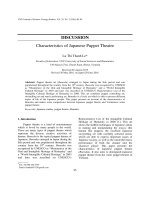 DSpace at VNU: Characteristics of Japanese Puppet Theatre