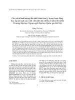 DSpace at VNU: Các yếu tố ảnh hưởng đến khó khăn tâm lý trong hoạt động học ngoại ngữ của sinh viên dân tộc thiểu số năm thứ nhất Trường Đại học Ngoại ngữ-Đại học Quốc gia Hà Nội