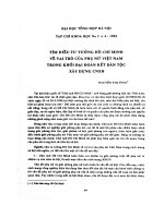 DSpace at VNU: Tìm hiểu tư tưởng Hồ Chí Minh về vai trò của phụ nữ Việt Nam trong khối đại đoàn kết dân tộc xây dựng CNXH