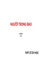 Tuần 27. Người trong bao