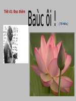 Tuần 14. Đọc thêm: Bác ơi!