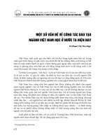 DSpace at VNU: Một số vấn đề về công tác đào tạo ngành Việt Nam học ở nước ta hiện nay