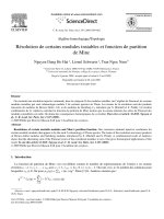 DSpace at VNU: Resolutions of certain unstable modules and Mine's partition function.