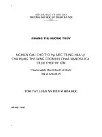 Nghiên cứu chế tạo và đặc trưng hóa lý của màng thụ động crom(III) chứa nanosilica trên thép mạ kẽm (tt)