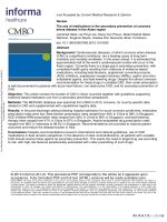 DSpace at VNU: The use of medications in the secondary prevention of coronary artery disease in the Asian region