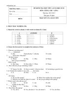 de kiem tra 1 tiet lan 2 tieng anh 6 73148