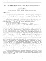 DSpace at VNU: On the radical characteristic of regularities