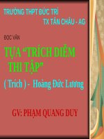 Tuần 21. Tựa 