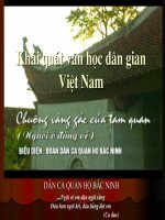 Tuần 2. Khái quát văn học dân gian Việt Nam
