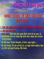 Bài 33. Tổng kết phần Văn học