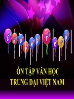 Tuần 8. Ôn tập văn học trung đại Việt Nam