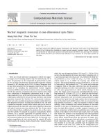 DSpace at VNU: Nuclear magnetic resonance in one-dimensional spin chains