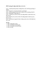 Đề cương ôn tập môn bảo vệ rơ le 