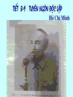 Tuần 2. Tuyên ngôn Độc lập