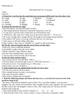 de kiem tra 45 phut tieng anh lop 8 lan 1 71515