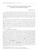 DSpace at VNU: Vị trí cửa ngõ vùng hạ châu thổ sông Hồng và hành cung ứng phong thời Lý