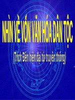 Tuần 30. Nhìn về vốn văn hoá dân tộc