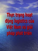 Thực trạng hoạt động logistics của việt nam 