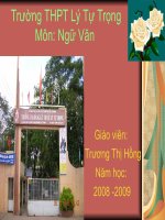 Tuần 17. Lập kế hoạch cá nhân