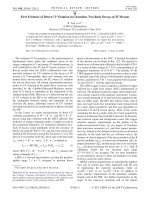 DSpace at VNU: First evidence of direct CP violation in charmless two-body decays of Bs0 mesons