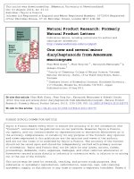DSpace at VNU: One new and several minor diarylheptanoids from Amomum muricarpum