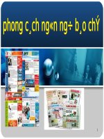 Tuần 12. Phong cách ngôn ngữ báo chí