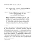 DSpace at VNU: A Novel Behavior-based Navigation Architecture of Mobile Robot in Unknown Environments