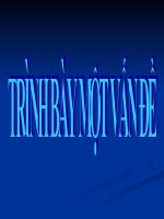 Tuần 16. Trình bày một vấn đề