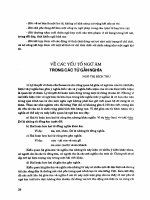 DSpace at VNU: Về các yếu tố ngữ âm trong các từ gần nghĩa