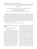 DSpace at VNU: VỀ CƠ SỞ LÝ LUẬN ĐÀO TẠO BIÊN PHIÊN DỊCH Ở VIỆT NAM